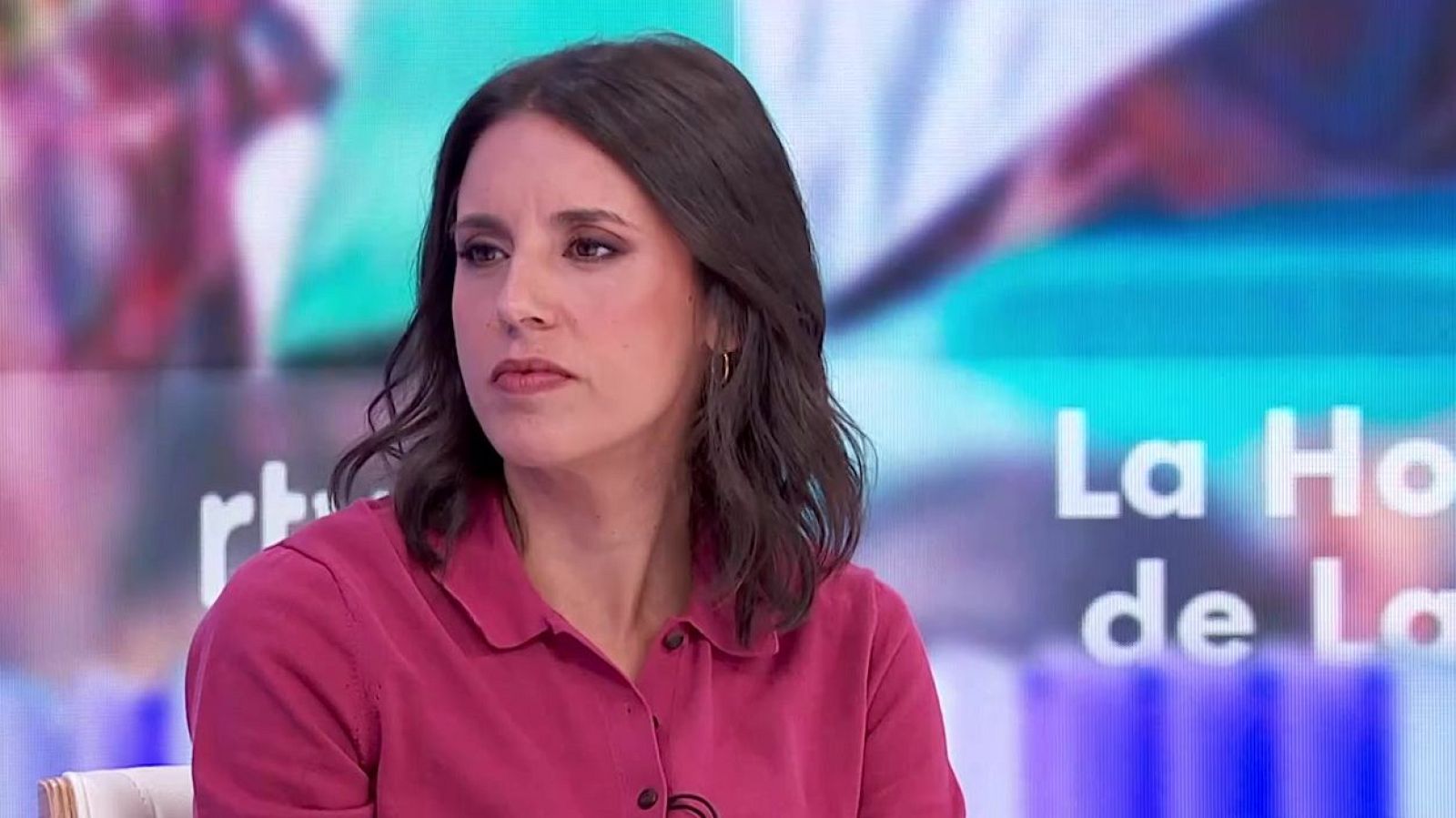 Irene Montero, en La Hora de La 1