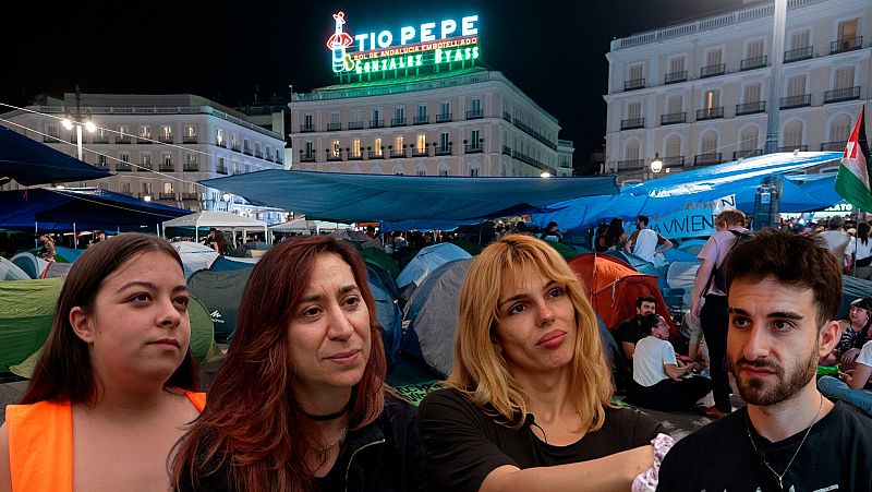 "Mi familia está orgullosa de mí, esto es importante": la acampada por la vivienda en Sol, desde dentro