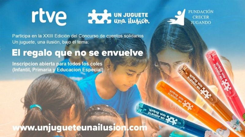 La campaña solidaria de RTVE 'Un Juguete, Una Ilusión' abre la XXIII edición del Concurso de Cuentos Solidarios