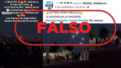 No son "asaltos coordinados" a la frontera de Melilla en septiembre, es un v�deo del 30 julio