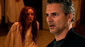 Sadie Sink y Eric Bana en 'La secta'