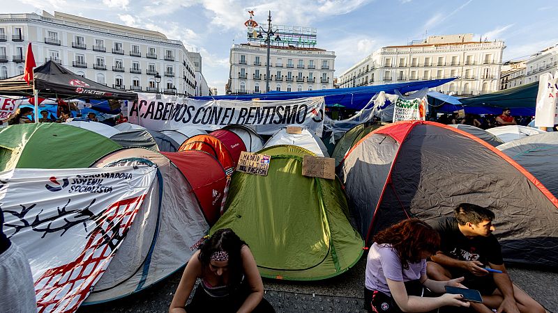 Última hora de la acampada en la Puerta del Sol y la crisis de vivienda, hoy en directo: La izquierda pide a Almeida que deje de "hacer el ridículo" con sus críticas sobre la seguridad en Sol