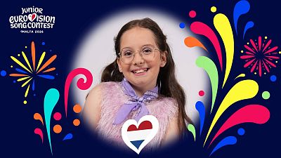 Maria representará a Países Bajos con "Stronger Together" en Eurovisión Junior 2026