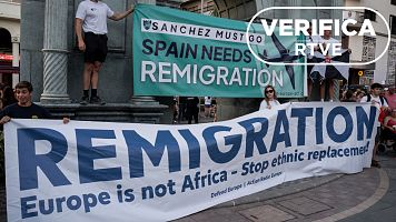 Defensores de la "remigraci�n" se manifiestan en Ceuta el pasado 2 de agosto.