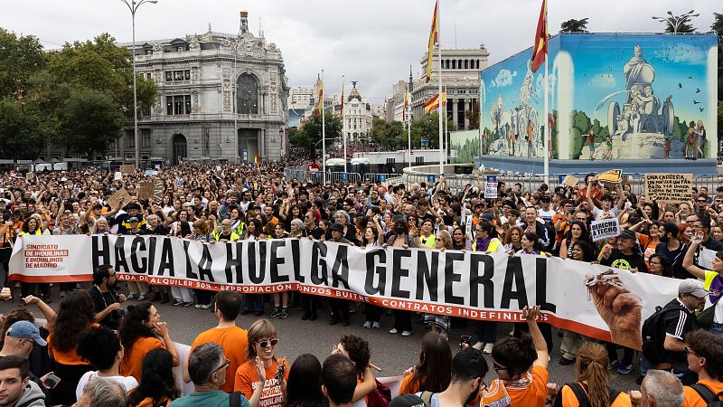 Resumen de las manifestaciones por la vivienda en España, que apuntan hacia una huelga general