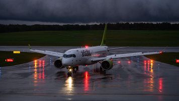 Un avi�n en el aeropuerto de Vilna, en una imagen de archivo