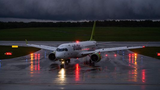 Un avi�n en el aeropuerto de Vilna, en una imagen de archivo