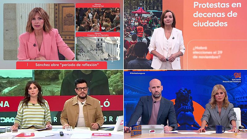La audiencia escoge a RTVE en la jornada clave de los decretos de vivienda y La 1 lidera con un 13,5 %