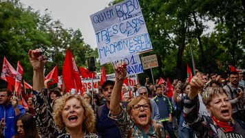 Las manifestaciones por la vivienda, en im�genes