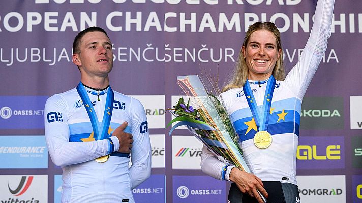 Remco Evenepoel y Demi Vollering ganan el Campeonato de Europa de Eslovenia 2026
