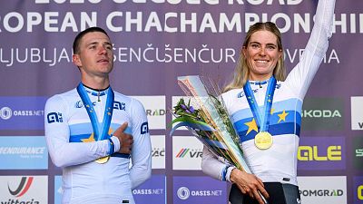 Remco Evenepoel y Demi Vollering ganan el Campeonato de Europa de Eslovenia 2026