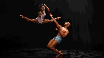 Alvin Ailey American Dance Theater's Ashley Kaylynn Green and Xavier Mack. Photo by Andrew Eccles_0002 (1)