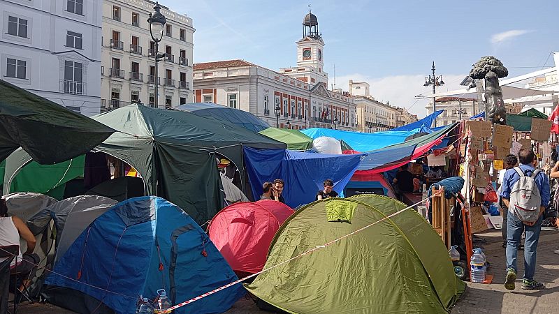 El adelanto electoral no frena la acampada de Sol: "No vamos a dar ningún paso atrás"