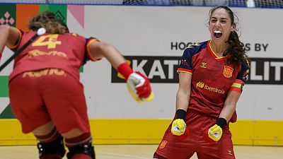 Selecci�n espa�ola de hockey patines golea a Argentina en el Mundial (7-1)
