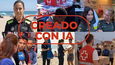 La IA para desinformar sobre la crisis migratoria en Ceuta y desprestigiar a Polic�a, Cruz Roja o TVE