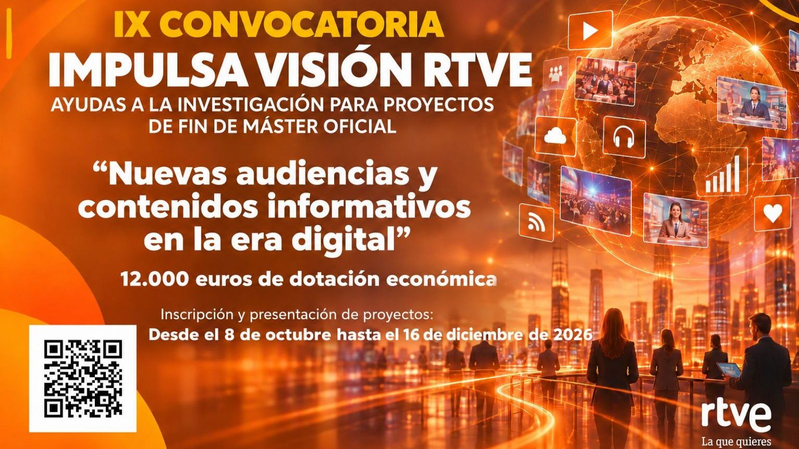 IX Convocatoria Impulsa Visi�n RTVE ayudas a la investigaci�n TFM oficiales