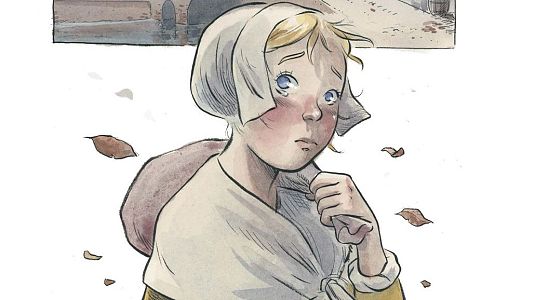 Detalle de una vi�eta de 'El color de los tulipanes' (Norma)