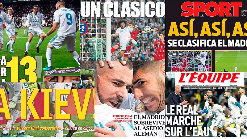 Benzema y Keylor protagonizan unas portadas que destacan la tercera final consecutiva del Madrid