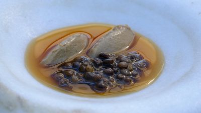 Receta de lentejas con pat� de perdiz de MasterChef Celebrity Legends