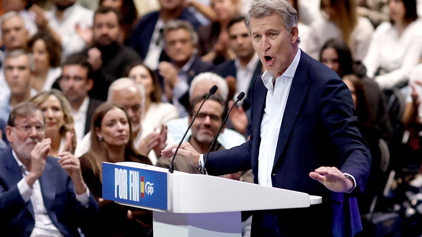 El presidente del PP, Alberto Núñez Feijóo