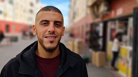Retrato de Abdel� Mustafa en el barrio de El Pr�ncipe
