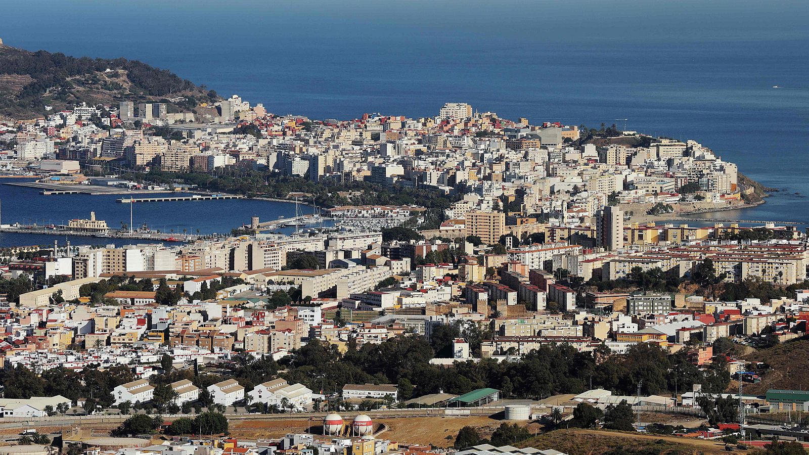 Vista de Ceuta en la víspera de la llegada de los reyes