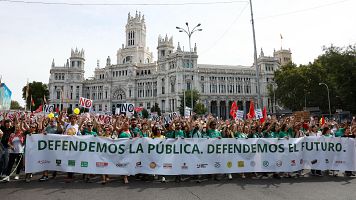 Una manifestaci�n en defensa de la educaci�n p�blica en Madrid el 27 de septiembre de 2026