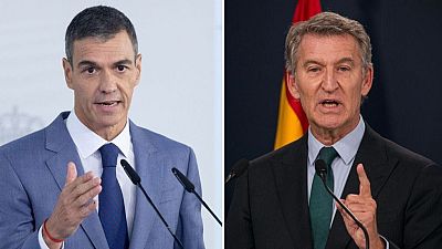 Pedro S�nchez y Alberto N��ez Feij�o