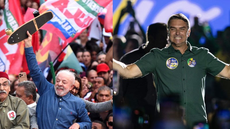 Lula da Silva y Fl�vio Bolsonaro se baten en las elecciones brasile�as