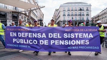 Manifestaci�n en Madrid en defensa del sistema p�blico de pensiones