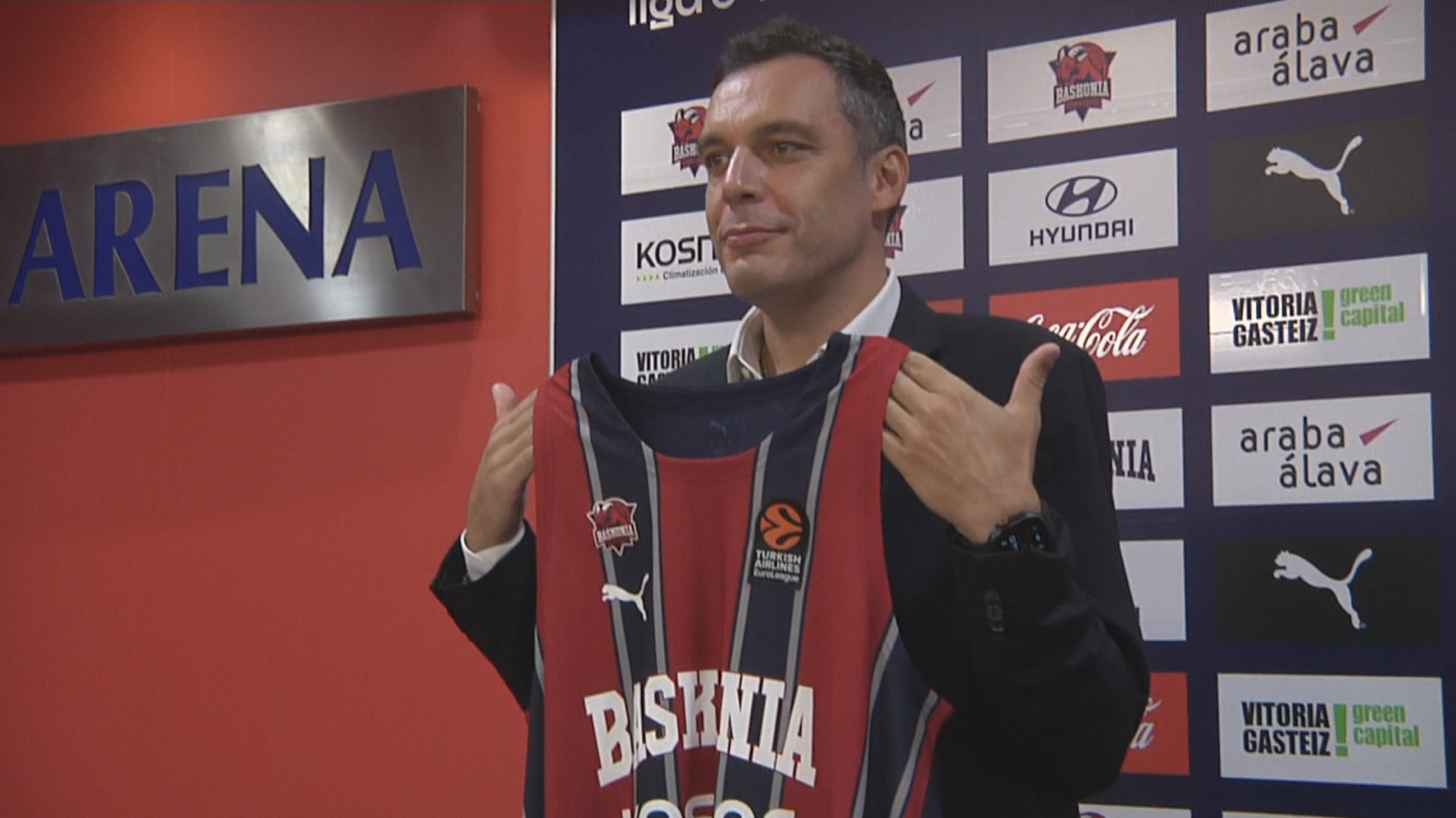 Paolo Galbiati, el día de su presentación como entrenador del Kosner Baskonia