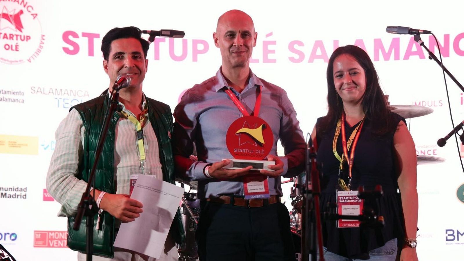 Impulsa Visi�n RTVE recibe el premio a la mejor aceleradora de 2026 en la feria del emprendimiento Startup Ol�, en Salamanca