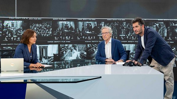 Carlos del Amor con Pepa Bueno e I�aki Gabilondo