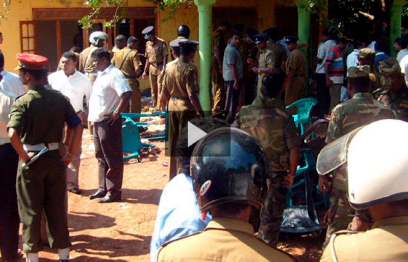 Un atentado suicida tamil contra un líder opositor en Sri Lanka deja al menos 27 muertos