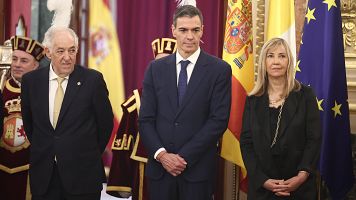 C�ndido Conde Pumpido, Pedro S�nchez e Isabel Perell�