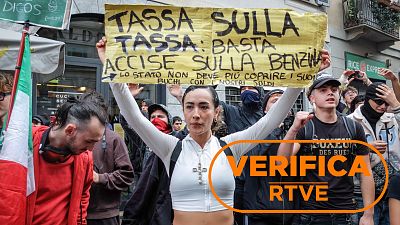 Desinformaci�n sobre las protestas en Italia: im�genes de militares creadas con IA y v�deos antiguos