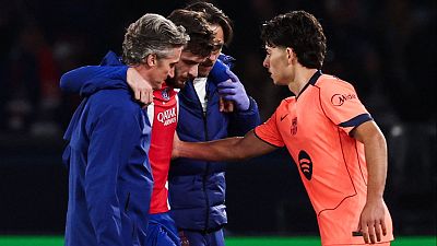 El PSG pierde a Kvaratskhelia para varios meses por rotura del ligamento cruzado anterior