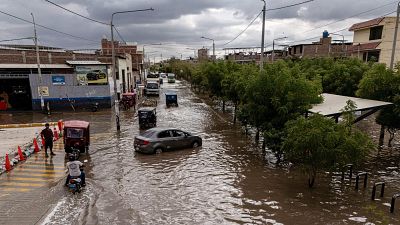 Per� sufri� una intensa lluvia que provoc� las primeras inundaciones asociadas al fen�meno El Ni�o