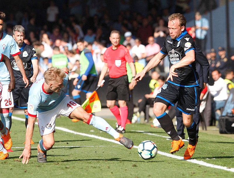 El Deportivo liquida las opciones europeas del Celta en el último minuto