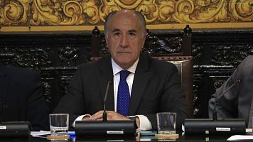 Jos� Ignacio Landaluce durante un Pleno en el Ayuntamiento de Algeciras.