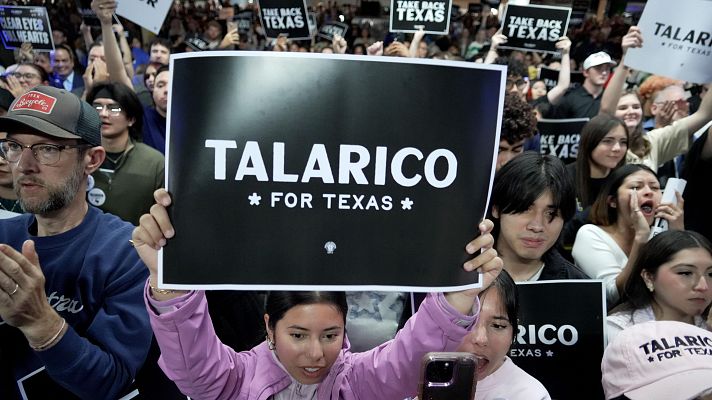 Acto de campa�a de James Talarico, candidato dem�crata al Senado por Texas