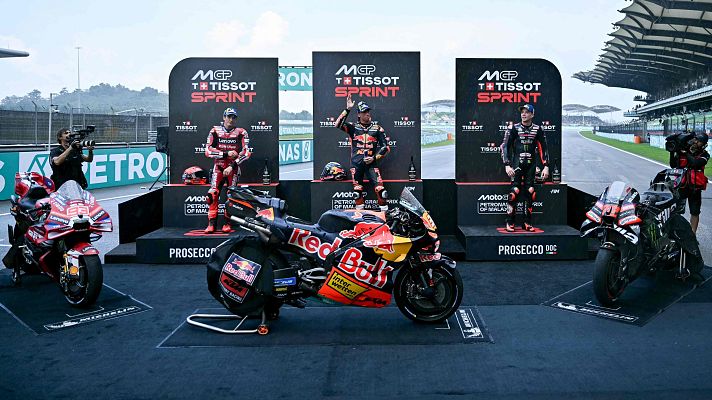 El espa�ol Pedro Acosta logra la victoria al Sprint en el GP de Malasia de MotoGP 2026.