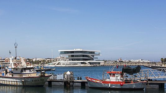 Pasarela en la marina de Val�ncia
