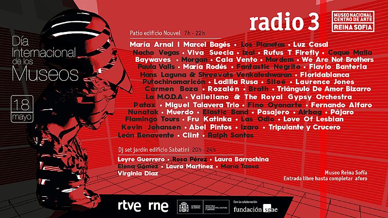 Celebra el Día de los Museos con 15 horas de música en directo desde el Reina Sofía