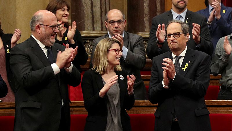 Torra es investido president y mantiene su pulso al Estado reivindicando una "nación plena en forma de república"