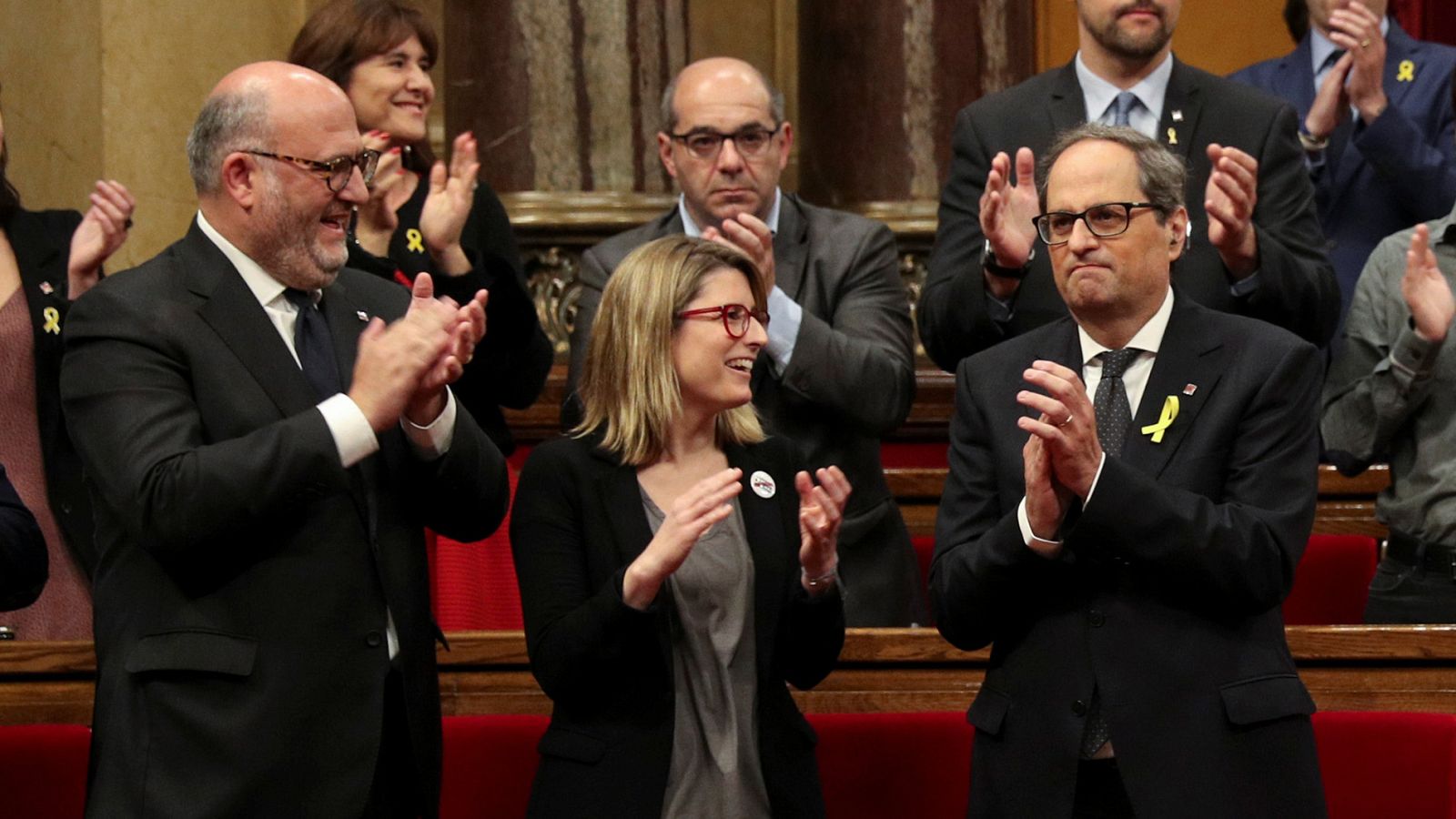 Torra, presidente de la Generalitat con la abstención de la CUP, promete investir a Puigdemont