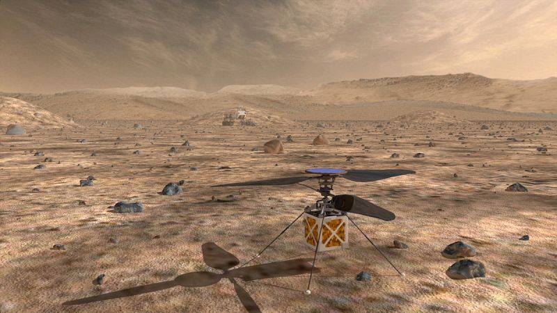 La NASA enviarLa NASA enviará un pequeño helicóptero autónomo a Marte