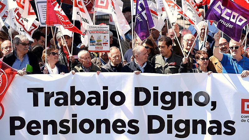 Miles de jubilados vuelven a salir a la calle para protestar contra el "robo" de las pensiones