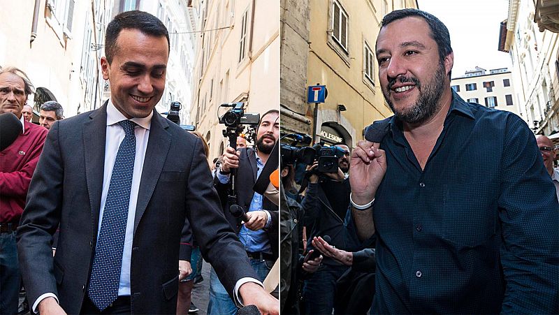 El Movimiento Cinco Estrellas y La Liga Norte alcanzan un acuerdo de gobierno en Italia