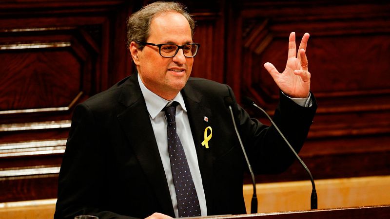 Torra presiona al Gobierno para que no vete el nombramiento de los consellers y advierte de "medidas legales"